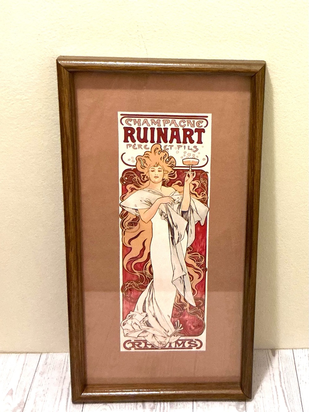 Vintage style Reframed Art Nouveau Calendar Poster